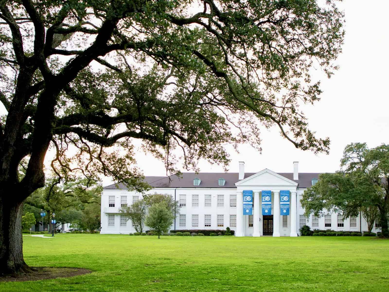 Exterior facade banners and light pole banners for Dillard University