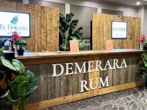 Dimensional letters for Demerara Rum