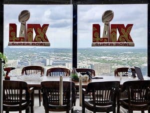 Super Bowl LIX window decals