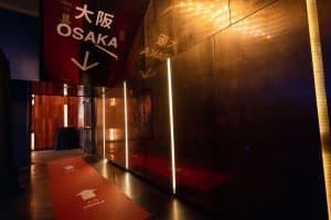 Floor and ceiling decals- House of Suntory activation with Gradient Experiential (Bryce Ell Photography)