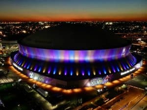 Super Bowl XLVII building wrap