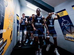 Old Dominion during Game Eight of the 2025 Sun Belt Conference Men’s Basketball Championships between App State and Old Dominion at Pensacola Bay Center on March 7, 2025 in Pensacola, Florida. (Photograph by AJ Henderson / Sun Belt Conference)